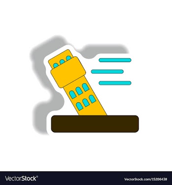 Storm and falling building hurracian disaster vector image