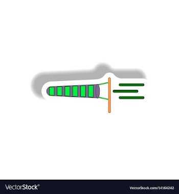 Storm and wind cone vector image
