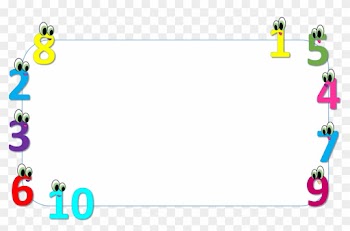 Storm Clipart Border Pencil And In Color - Number Borders And Frames