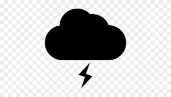 Storm Clipart Tunder - Black Cloud