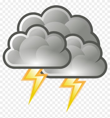 Storm Cloud Clip Art - Weather Symbols Storm