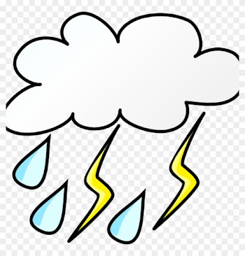 Storm Cloud Clipart Weather Cloud Clip Art At Clker - Rainy Weather Clip Art