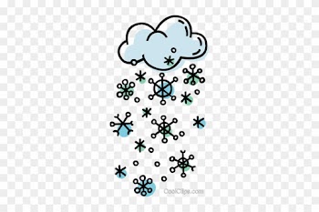 Storm Clouds With Snowflakes Royalty Free Vector Clip - Poem About Winter Season