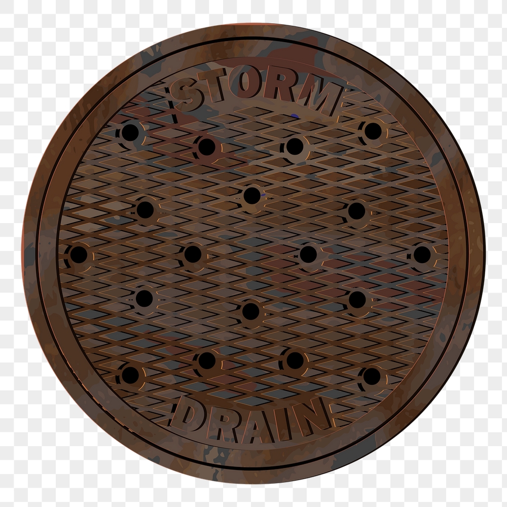Storm drain png sticker, metal | Free PNG - rawpixel