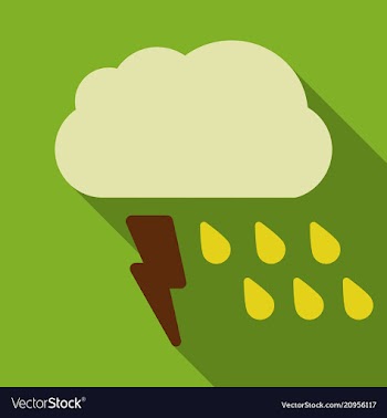 Storm icon in trendy flat style isolated on color vector image