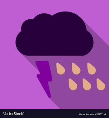 Storm icon in trendy flat style isolated on color vector image