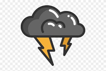 Storm Icon - Rain Cloud Cartoon Png