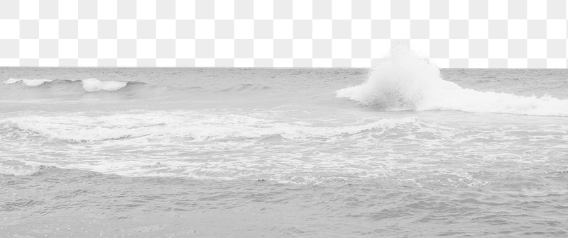 Stormy beach png wave border, | Free PNG - rawpixel