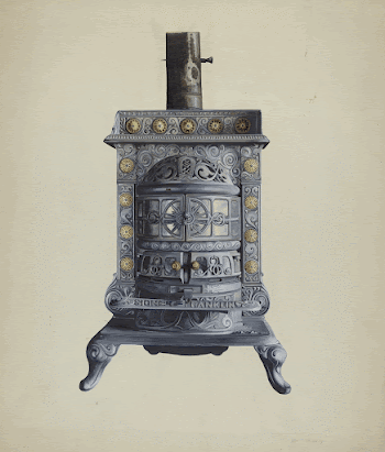 Stove (c. 1937) by Einar | Free Photo - rawpixel