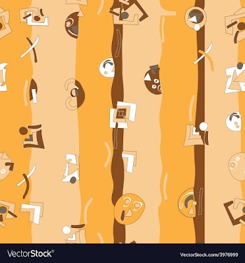 Strange shapes pattern vector image
