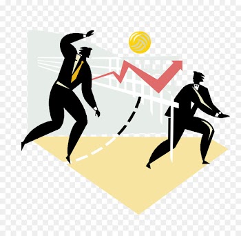 Strategy Businessperson - Vector volleyball material 