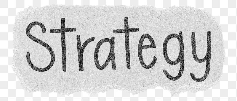 Strategy png word sticker typography, | Free PNG - rawpixel