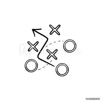 Strategy tactics plan hand drawn outline doodle icon