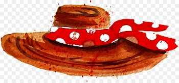Straw hat Software - Watercolor painted hat 