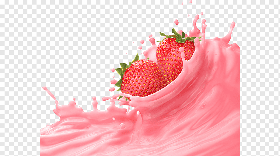 strawberries and drink illustration, Strawberry juice Frutti di bosco, Strawberry juice, cream, frutti Di Bosco, food png