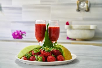 Strawberries on Plate