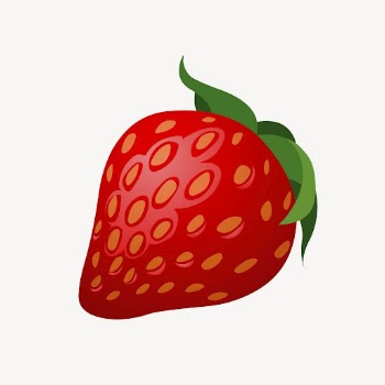 Strawberry clipart, fruit illustration vector. | Free Vector - rawpixel