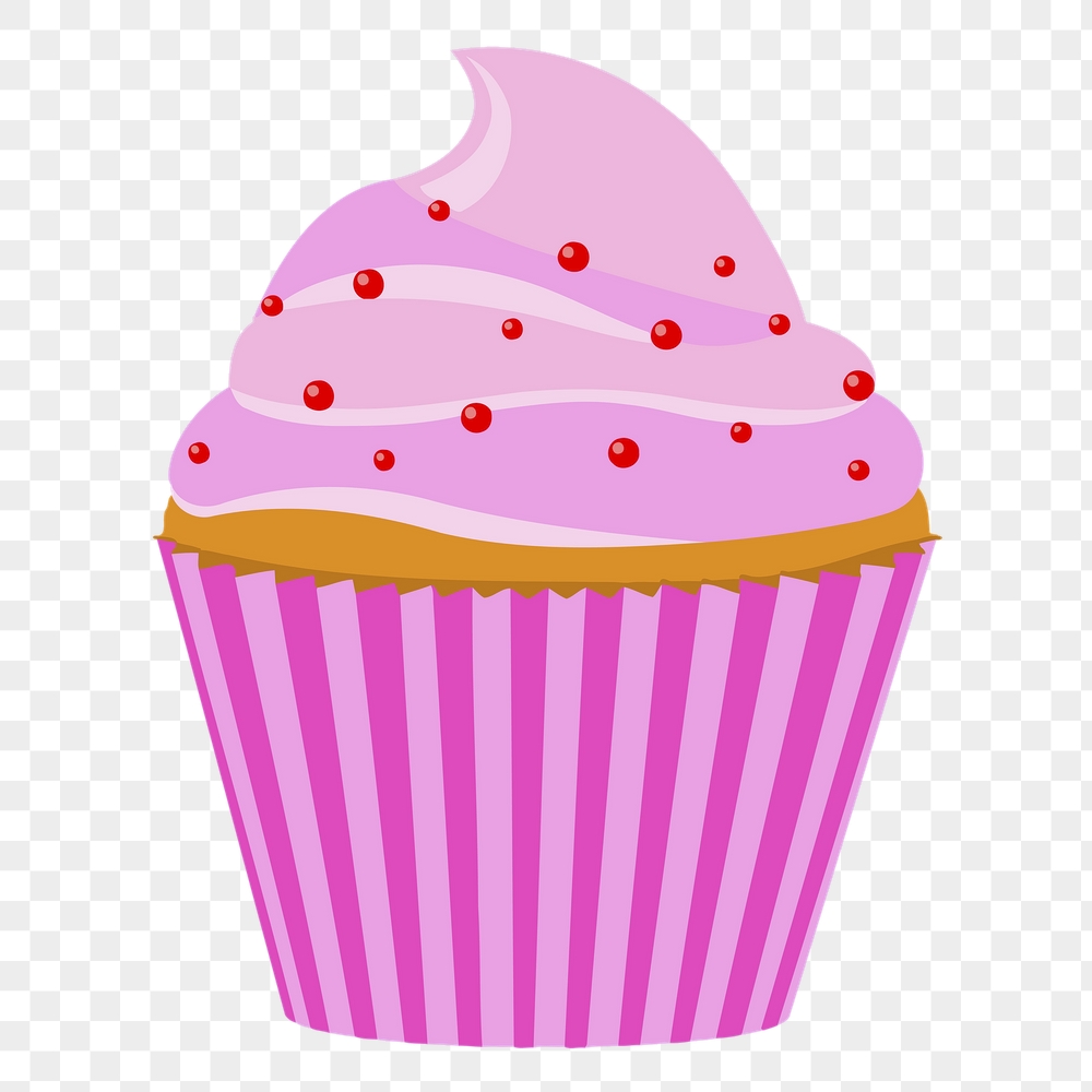 Strawberry cupcake png sticker, cute | Free PNG - rawpixel