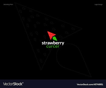 strawberry curcer logo design