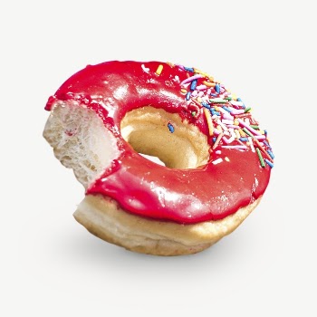 Strawberry donut collage element psd | Free PSD - rawpixel
