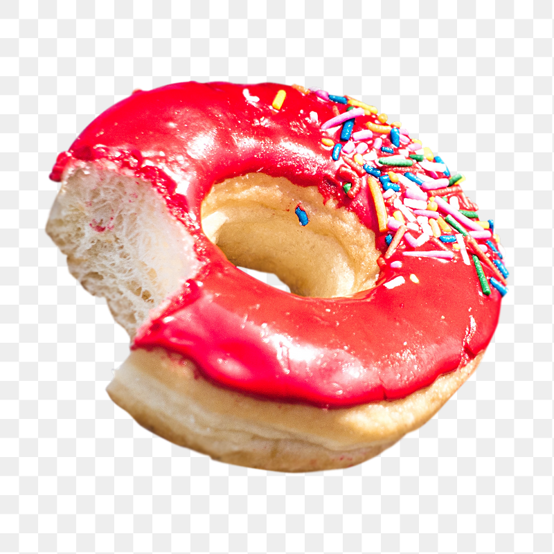 Strawberry donut png sticker, transparent | Free PNG - rawpixel
