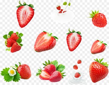 Strawberry Flavored milk Icon - Strawberry fruit 
