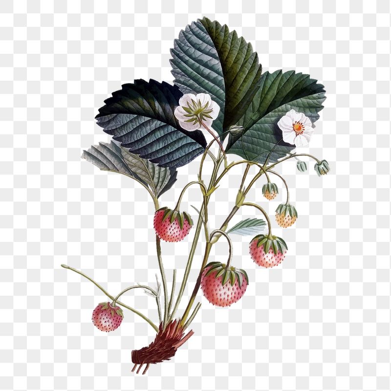 Strawberry flower png sticker fruit | Free PNG - rawpixel