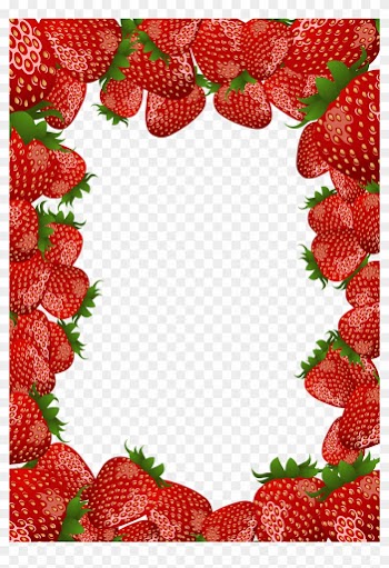 Strawberry Frame By Flashtuchka Strawberry Frame By - Strawberries Frame Png
