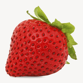 Strawberry fruit, isolated food image | Free PSD - rawpixel