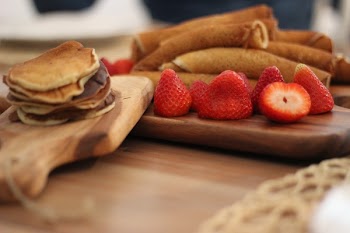 Strawberry Fruit on Brown Wooden Board