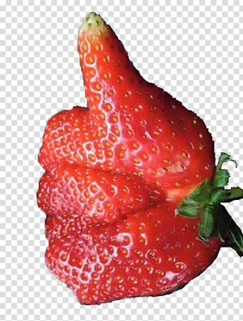 Strawberry Fruit Vegetable Cookie, Strawberry finger transparent background PNG clipart