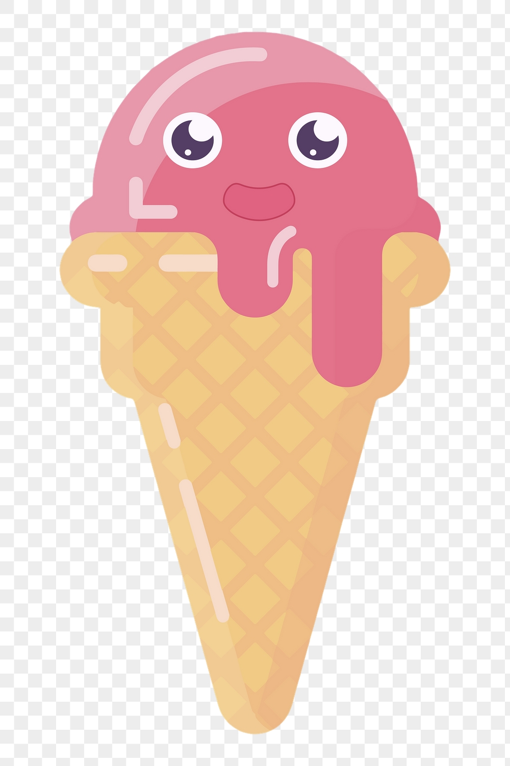 Strawberry ice-cream png sticker, dessert | Free PNG - rawpixel