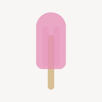 Strawberry ice cream sticker, food | Free PSD - rawpixel