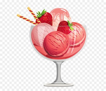 Strawberry ice cream Sundae Ice cream cone - Strawberry Ice Cream Sundae Clipart 