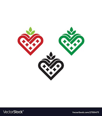Strawberry icon logo element vector image
