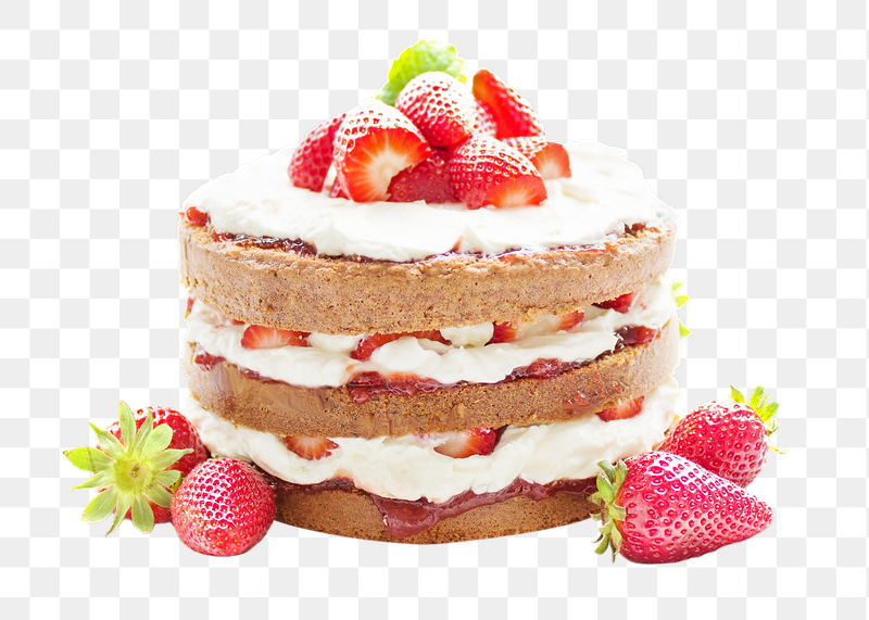 Strawberry layer cake png sticker, | Free PNG - rawpixel