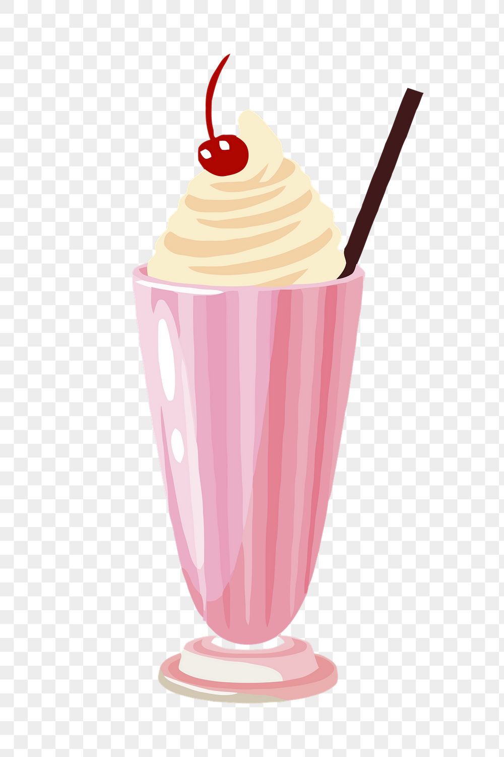 Strawberry milkshake png sticker, drinks | Free PNG - rawpixel