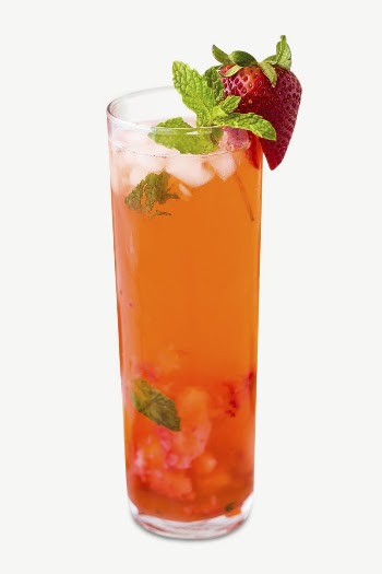 Strawberry mojito collage element, isolated | Free PSD - rawpixel