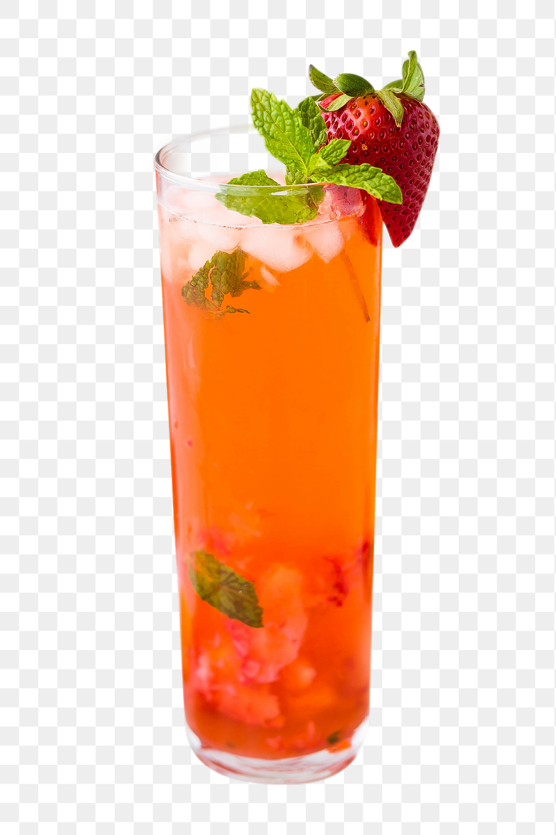 Strawberry mojito png sticker, transparent | Free PNG - rawpixel