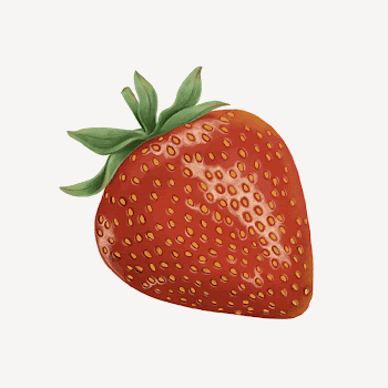 Strawberry, organic healthy fruit illustration | Free Photo Illustration - rawpixel