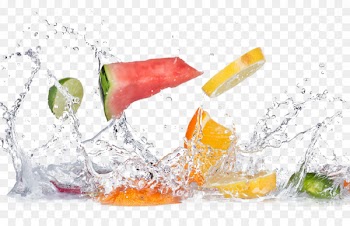 Strawberry pie Water Stock photography Fruit - Fresh fruit fell into the water 