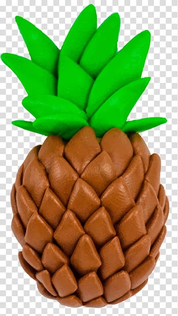 Strawberry Plasticine Fruit Modelado Modelling clay, pineapple transparent background PNG clipart