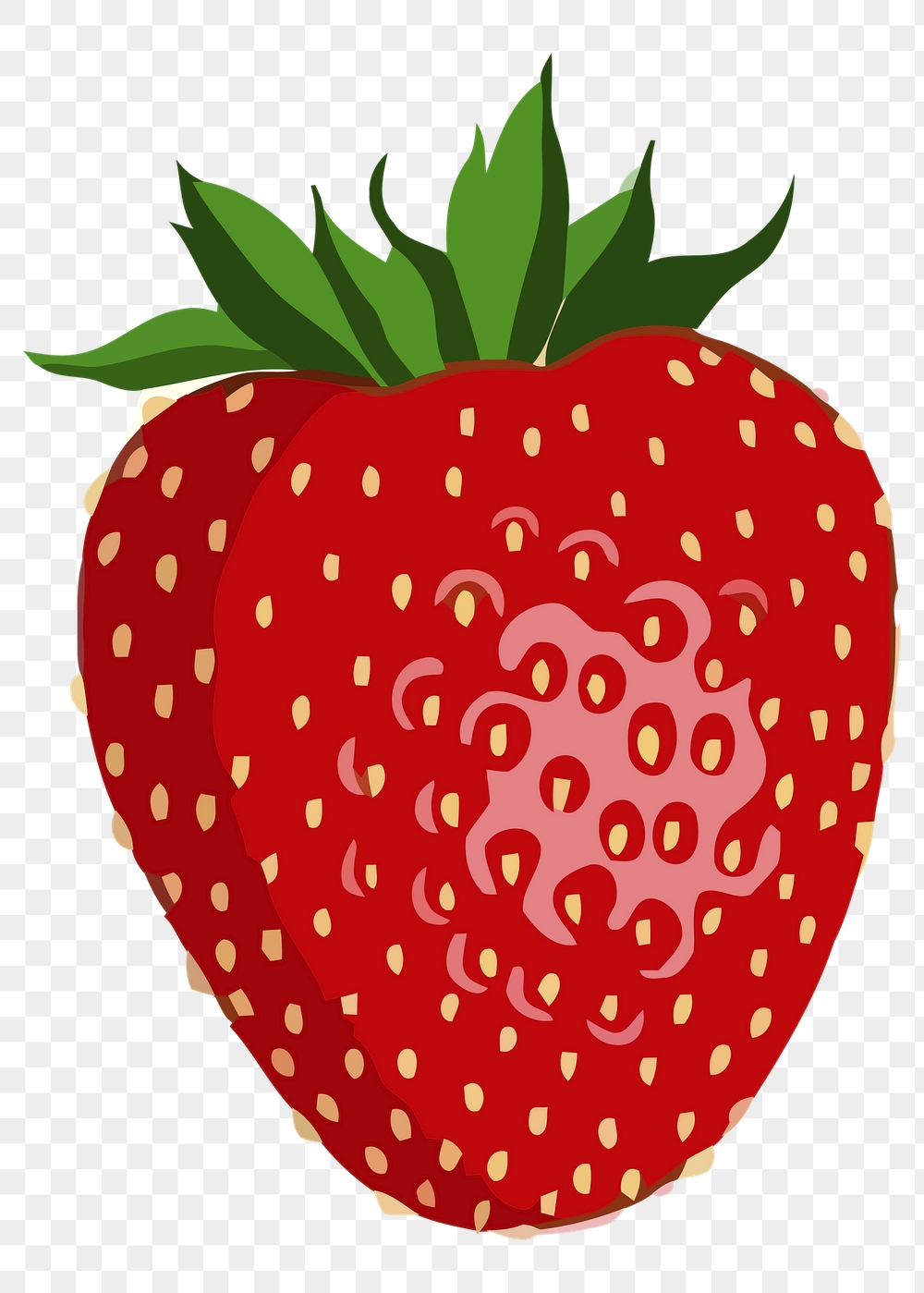 Strawberry png sticker, fruit illustration, | Free PNG - rawpixel