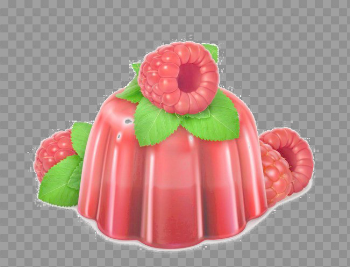 Strawberry Pudding Free PNG Image