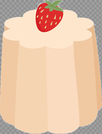 Strawberry Pudding PNG Photo