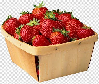 Strawberry Punnet Fruit Blueberry, strawberry transparent background PNG clipart