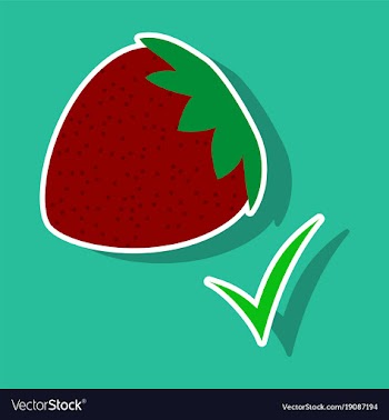 Strawberry realistic juicy halves of strawberry vector image