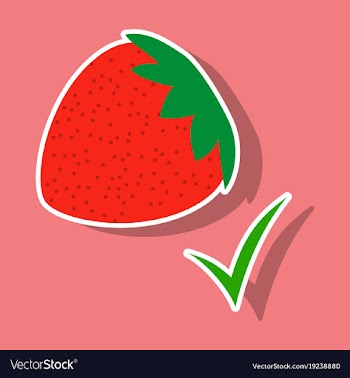 Strawberry realistic juicy halves of strawberry vector image