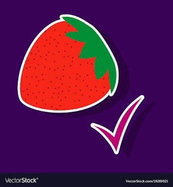 Strawberry realistic juicy halves of strawberry vector image