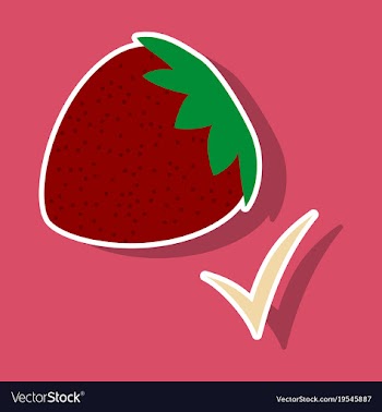 Strawberry realistic juicy halves of strawberry vector image